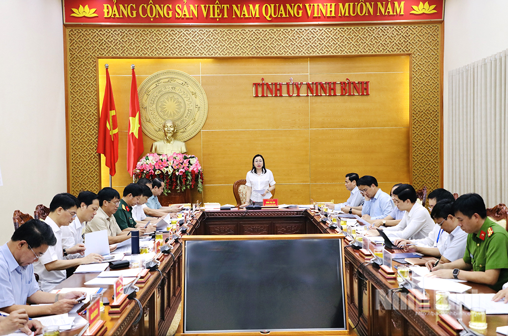 Ban Thường vụ Tỉnh ủy duyệt chương trình, nội dung Đại hội đại biểu Đảng bộ phường Hoa Lư nhiệm kỳ 2025-2030